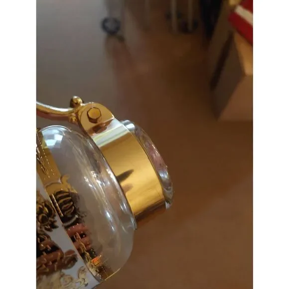 Vintage Set Of 5 Glass W/ Gold Accent Hot Toddy Cups. - Picture 7 of 8